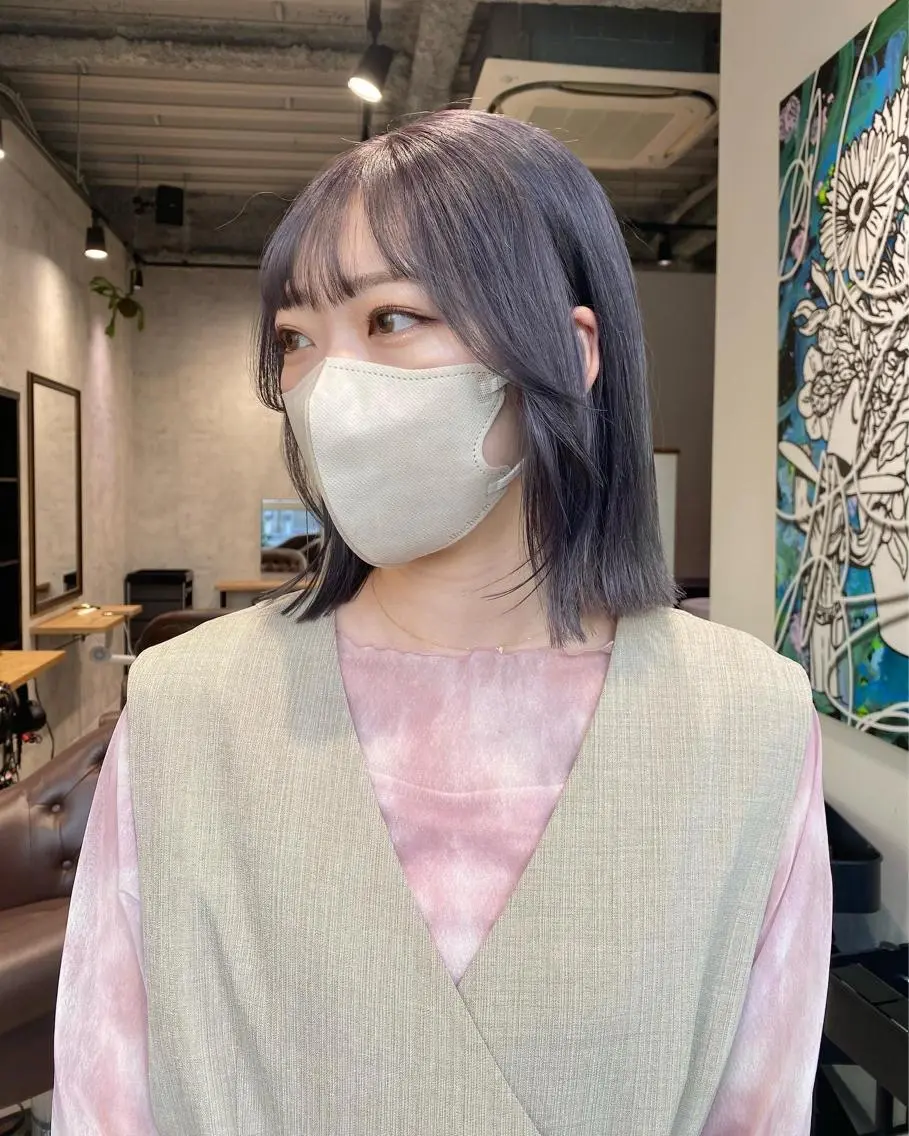 カラー ヘアカラー ヤクシジ レンのヘアスタイル