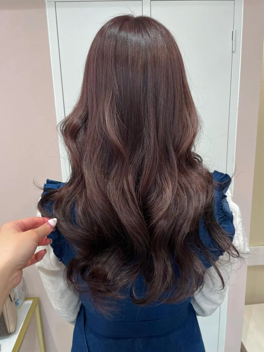 ロング ヘアカラー トリートメント ヘッドスパ マホ/日吉/髪質改善 /レイヤー/ガーリーのヘアスタイル