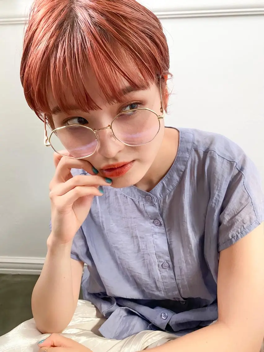 ショート カラー ショートヘア カット ヘアカラー ボブ　ショート 特化 迫田紘史のヘアスタイル