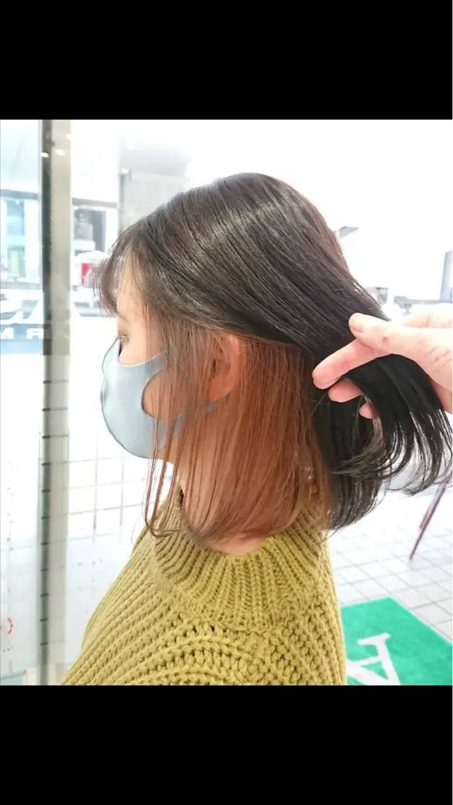 ミディアム カラー ベージュカラー インナーカラー ヘアカラー トリートメント 奈良崎 和弘のヘアスタイル