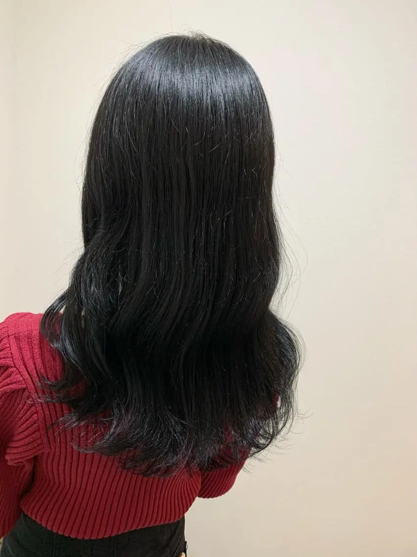 セミロング カラー 縮毛矯正×髪質改善 小笠原大樹のヘアスタイル