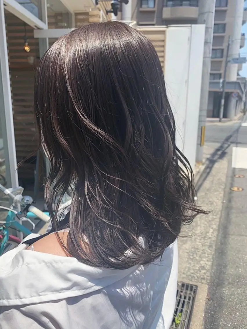 セミロング カラー jill by gisel＿のヘアスタイル