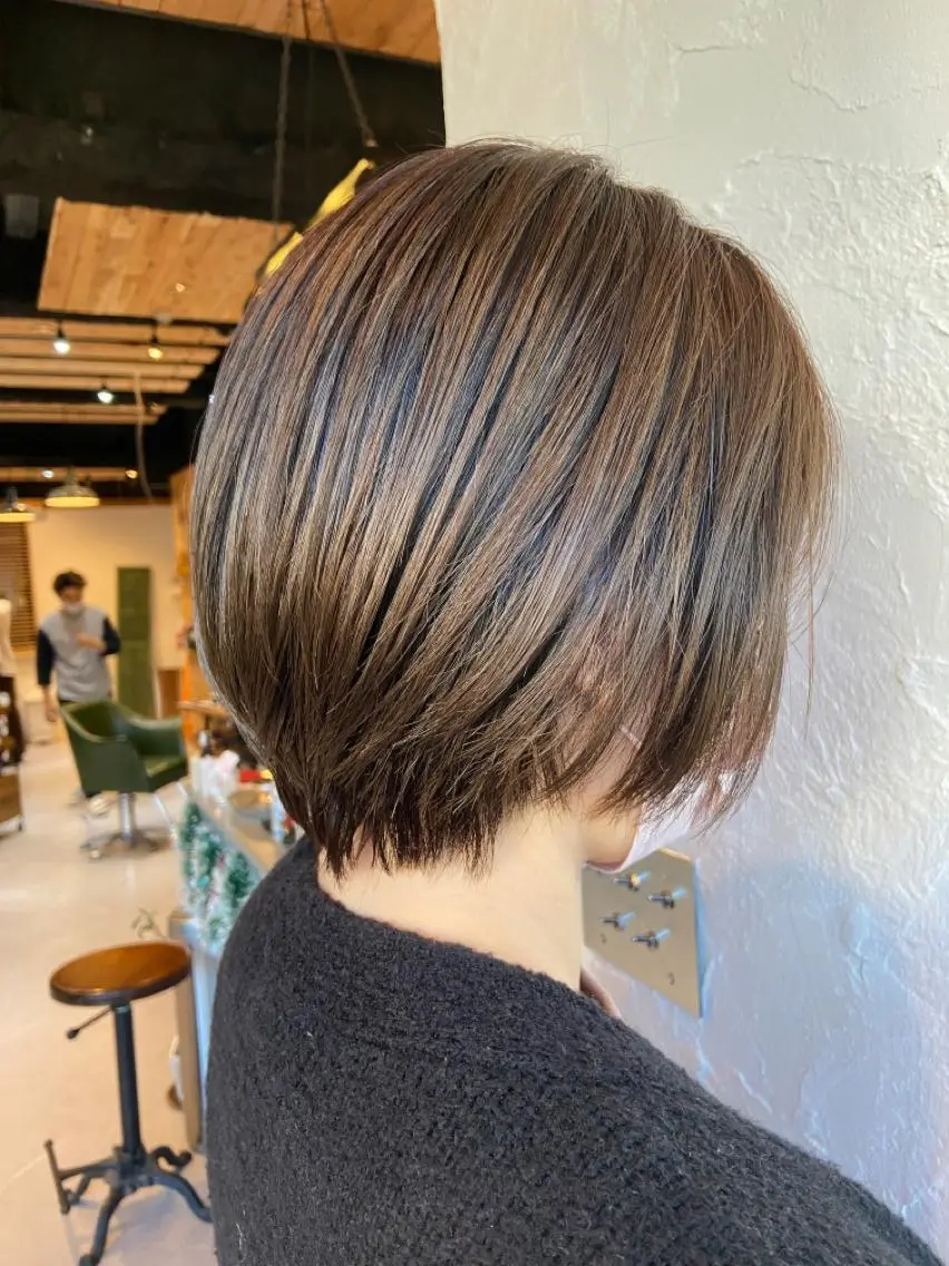 ショート カット トリートメント 宮本 玲那のヘアスタイル