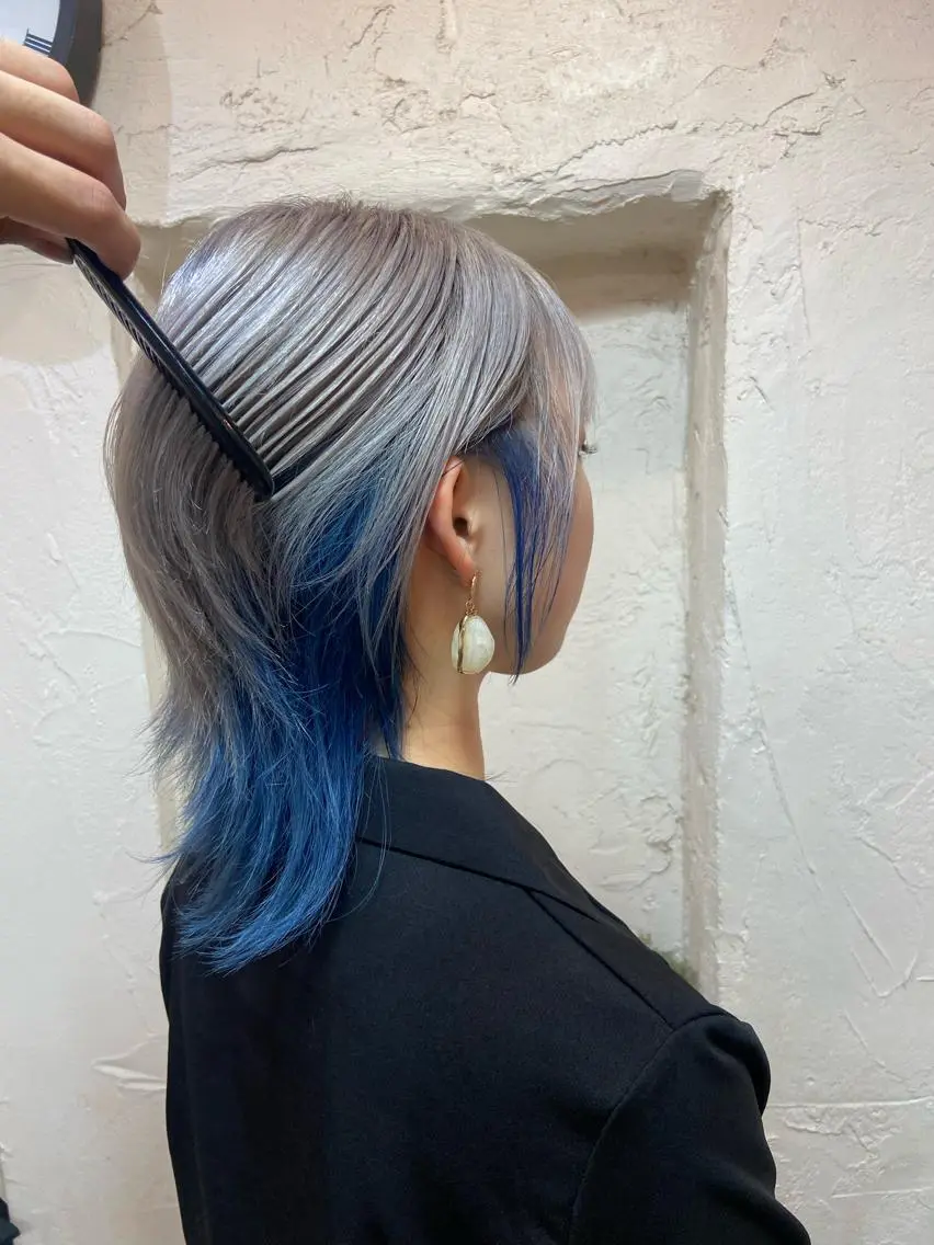 カラー デザインカラー ツートーンカラー ダメージレス美容師 🌱水島侑理のヘアスタイル