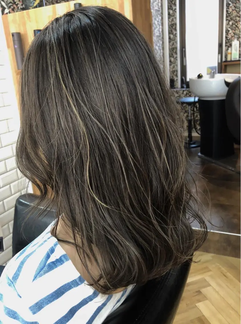 ロング カラー 橋本 敬介のヘアスタイル