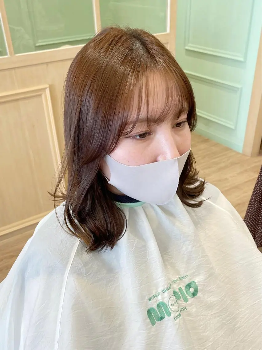 ミディアム KANAMI日暮里 韓国ヘア・メイクのヘアスタイル