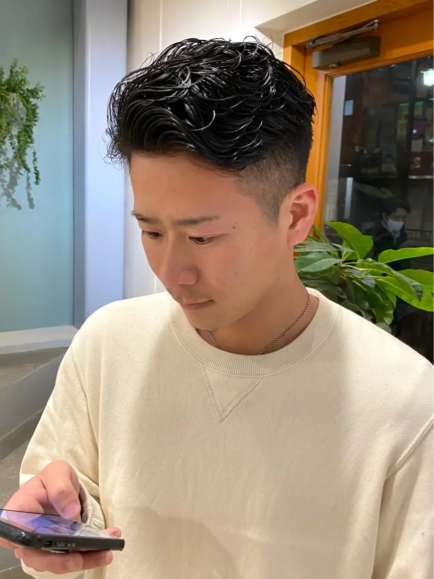 ショート パーマ メンズ メンズパーマ 村田 りょうやのヘアスタイル