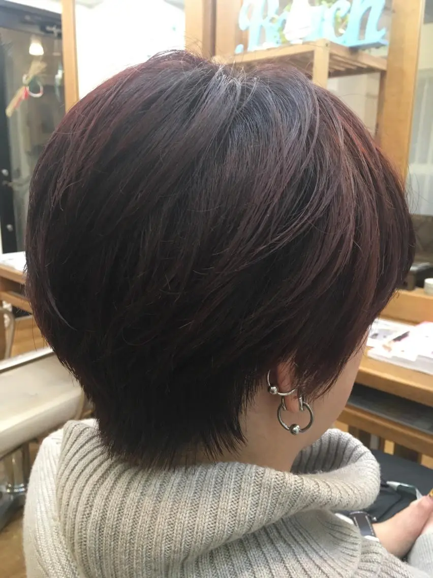 ショート カラー アディクシーカラー ショートヘア 新宿/美髪矯正 髪質改善/韓国風山本のヘアスタイル