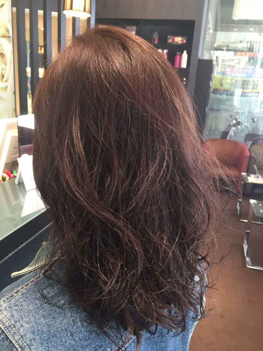 ロング パーマ アッシュ カット 縮毛矯正 ✨美髪矯正の専門家✨ 髪質改善 松村のヘアスタイル