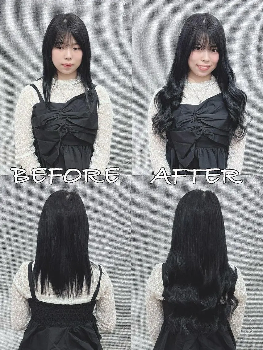 ロング カラー ヘアアレンジ シールエクステ バレイヤージュ ブリーチ ケアブリーチ ダブルカラー LIP 大阪本店 エクステ MISAのヘアスタイル
