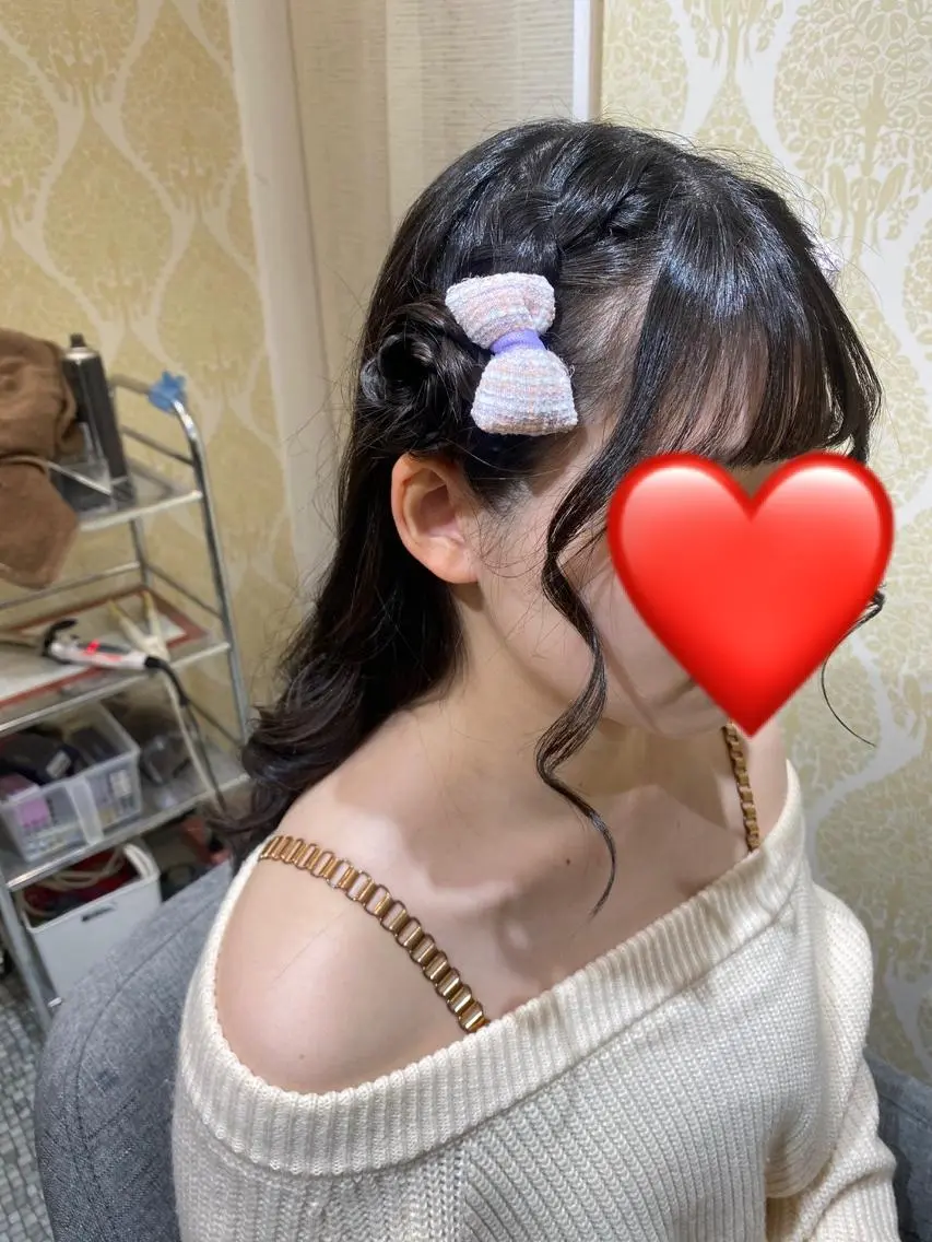 ヘアアレンジ ヘアセット天神駅直結 jrメンバーairaのヘアスタイル