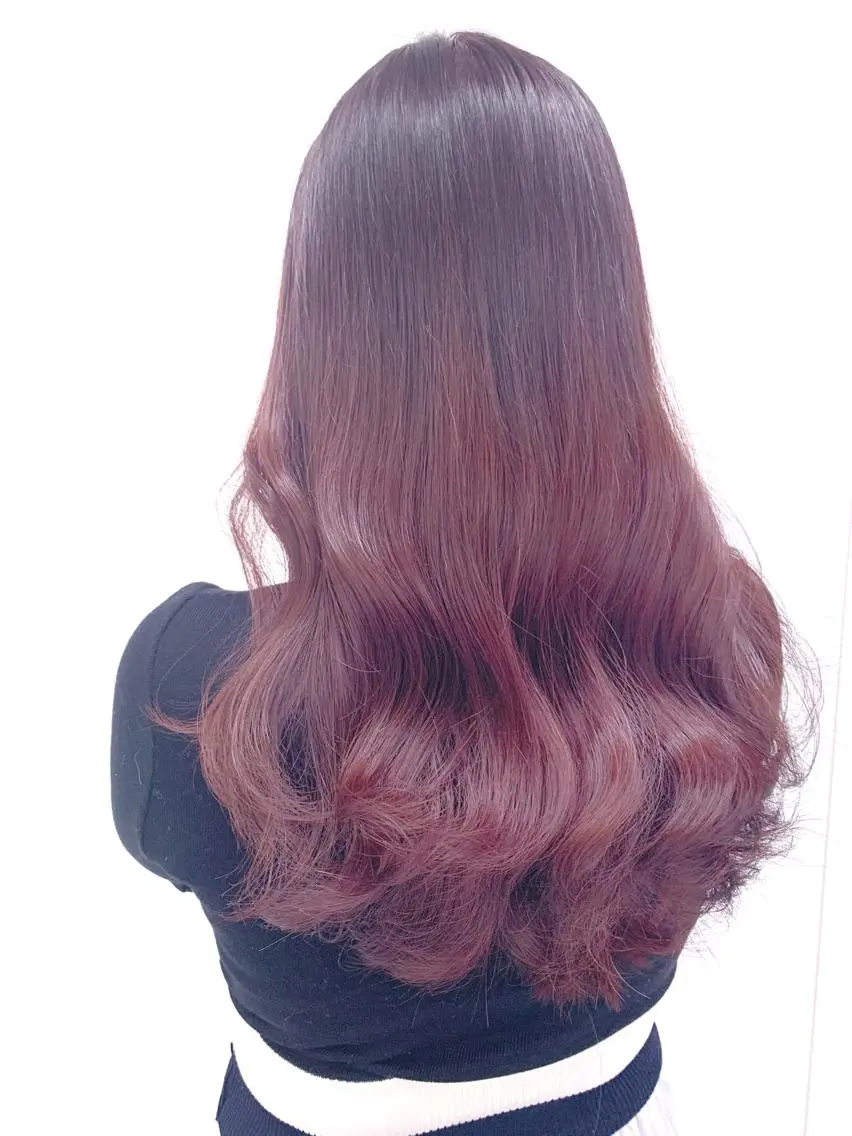 セミロング カラー 柔らかbeige モトキのヘアスタイル