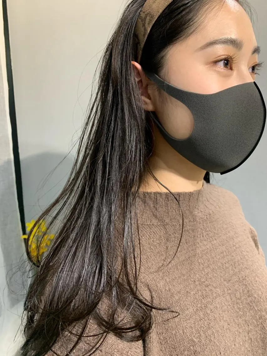 ロング カラー ヘアアレンジ ボブパーマコテ巻き風 パーマNo1深江秀平のヘアスタイル