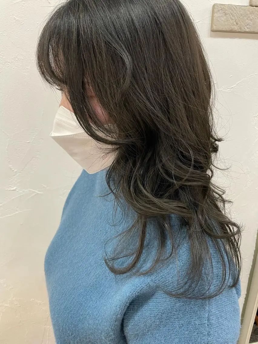 セミロング カラー カット ヘアカラー トリートメント ヘアセット ERINA🐸垢抜け ミディアム/レイヤーのヘアスタイル