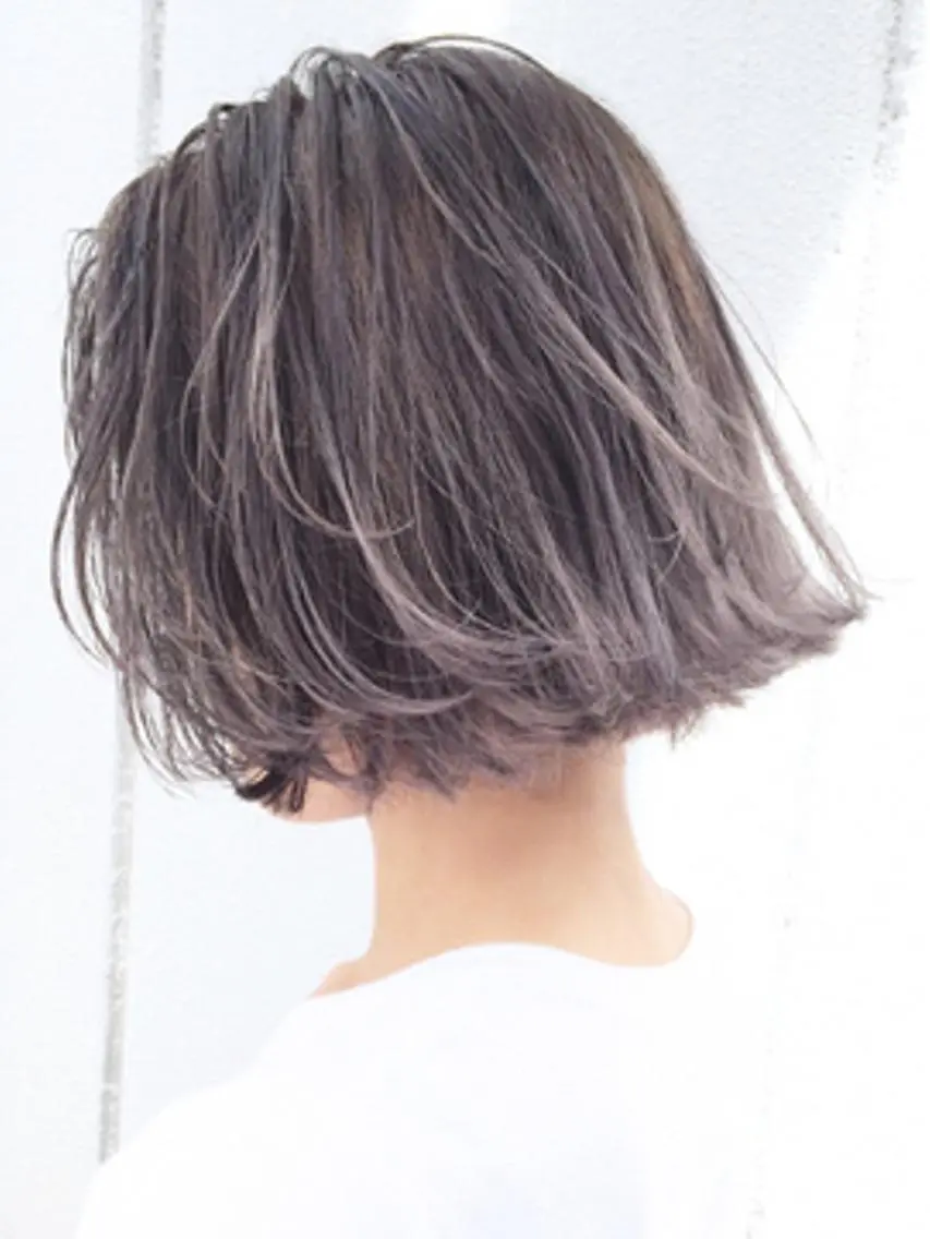 ショート カラー グラデーションカラー パープルカラー カット ヘアカラー トリートメント ワタベ ハヤト/ トップデザイナーのヘアスタイル