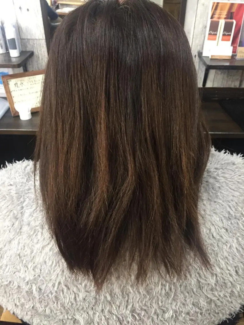 パーマ 縮毛矯正 中山 ルミ子のヘアスタイル