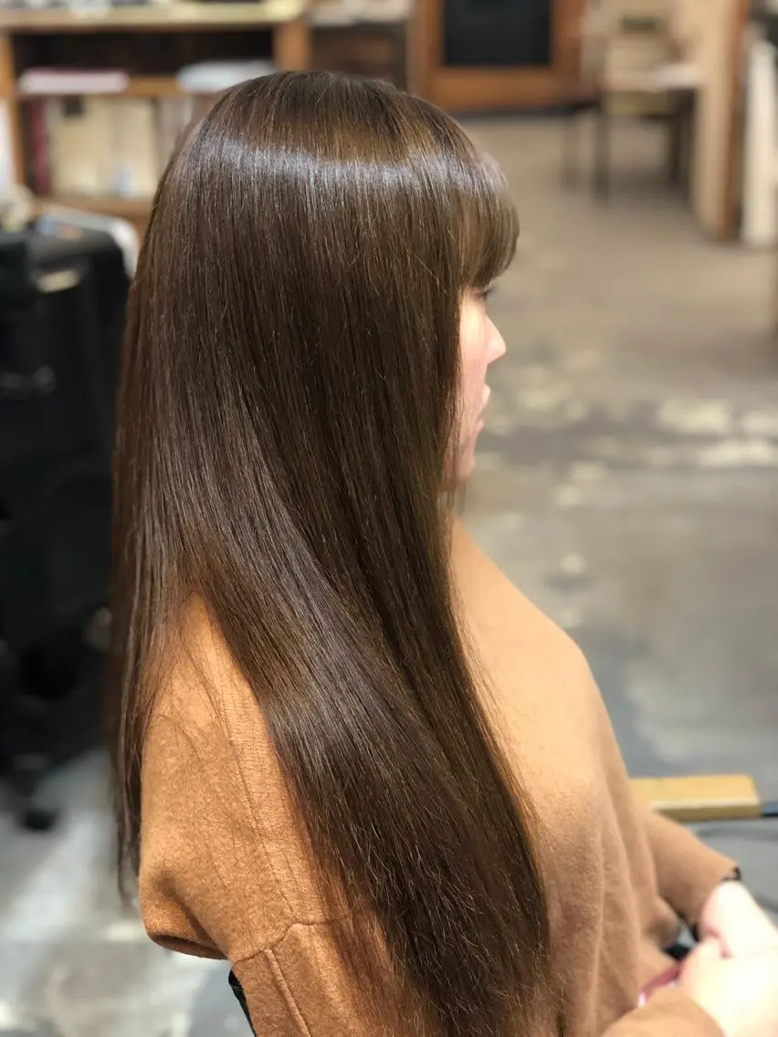 ロング カラー トリートメント carre hair 店長 中園 武士のヘアスタイル