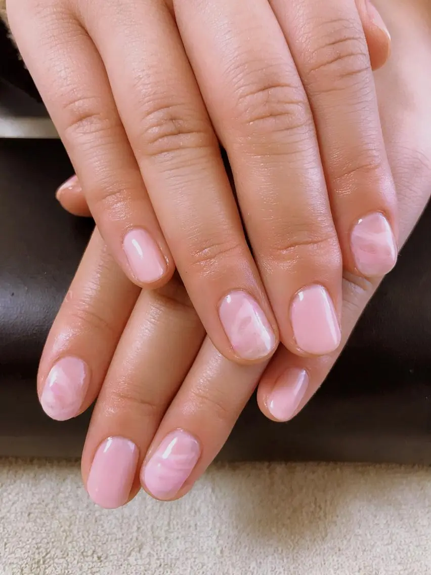 ネイル ピンク シンプルネイル ハンドネイル Masuko Yasukaのネイルデザイン