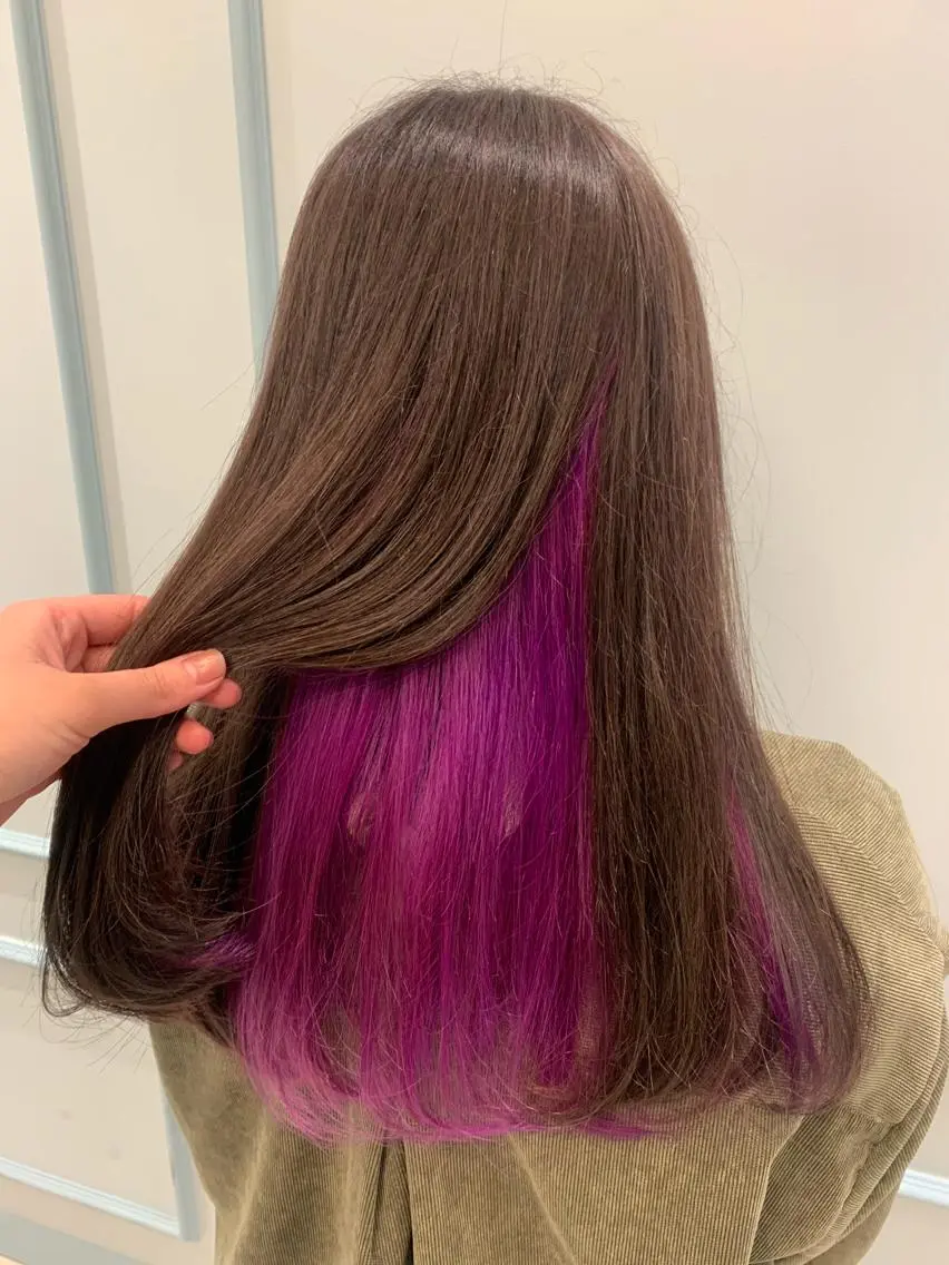 ロング カラー 蓼沼 由莉のヘアスタイル