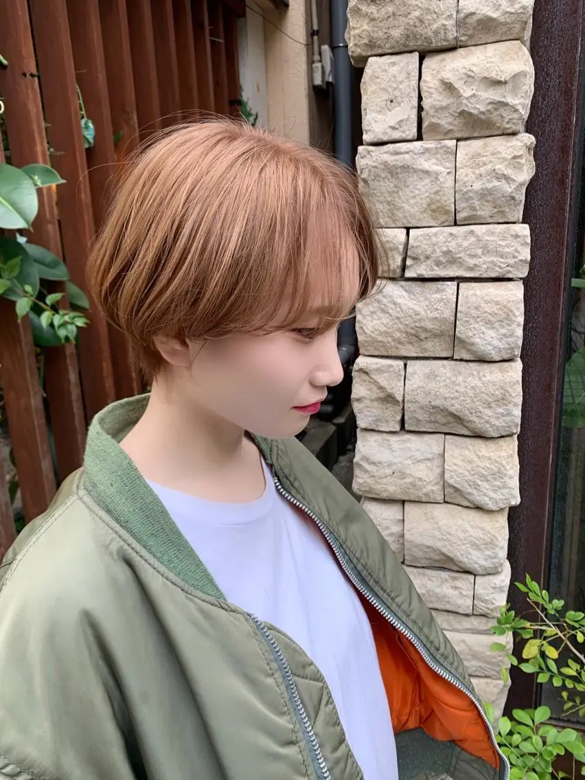 ショート カラー ショートヘア カット ヘアカラー トリートメント Libre 西野圭一のヘアスタイル