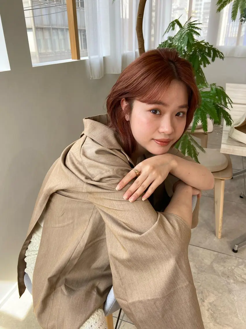 セミロング ヘアアレンジ カット トリートメント 田中 あやなのヘアスタイル