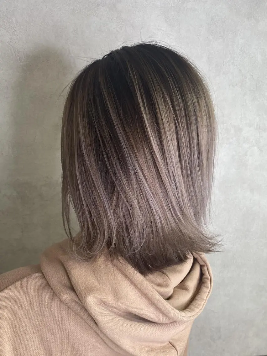 ミディアム カラー ヘアカラー トリートメント RIENS♡xrea 山本優舞のヘアスタイル