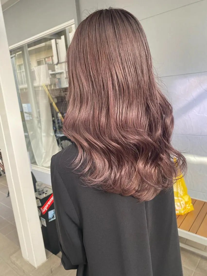 ミディアム カラー ラベンダーカラー ヘアカラー トリートメント lani ブリーチ /ダブルカラーのヘアスタイル