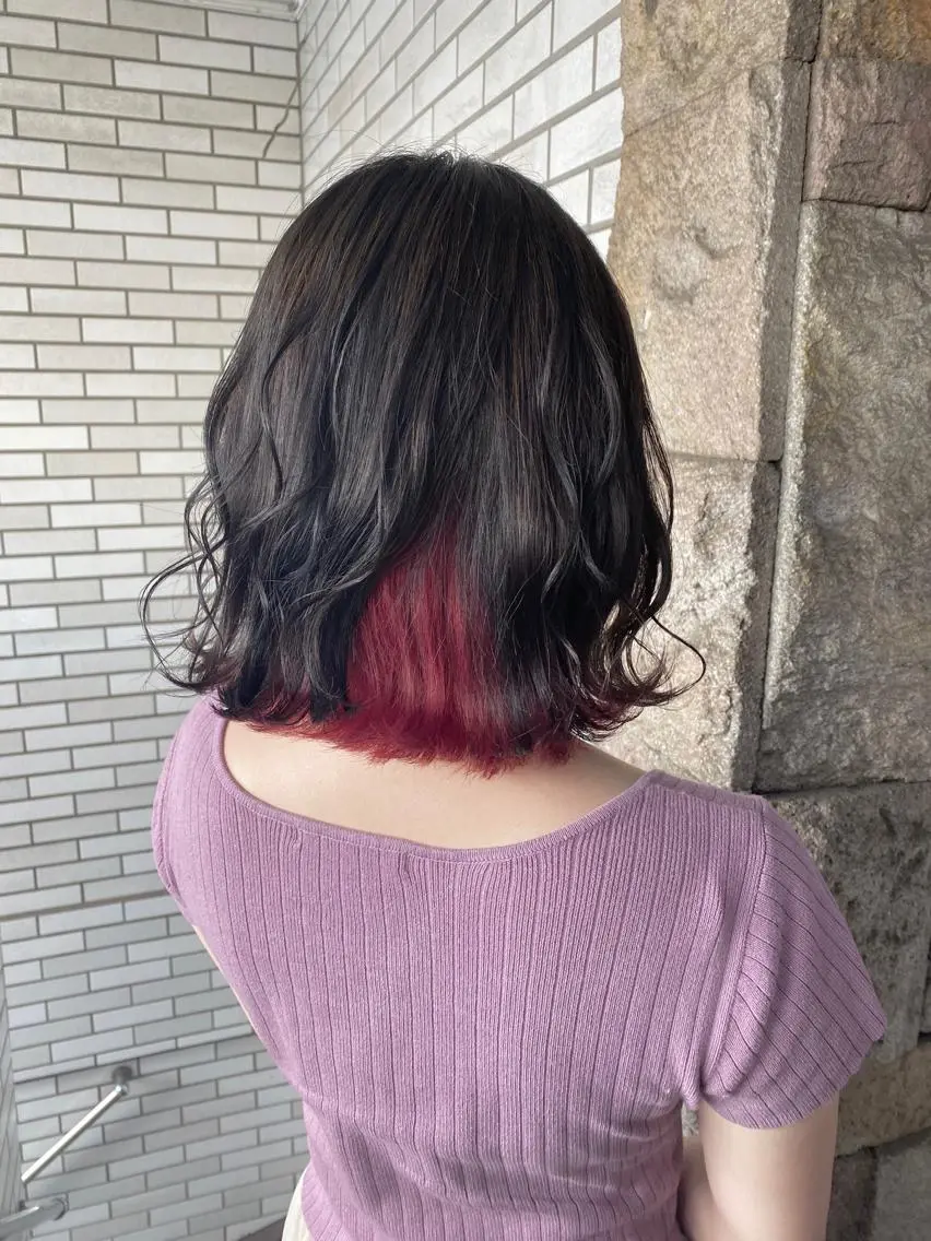 ミディアム カラー インナーカラー ヘアカラー トリートメント 萩原 凌✄のヘアスタイル