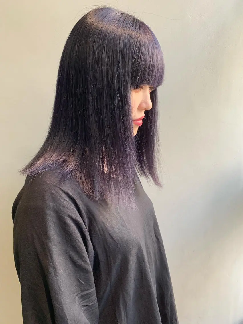 ミディアム カラー カット ヘアカラー トリートメント ヘアセット 怪我のため6月末 復帰予定田中瑞希🍃のヘアスタイル