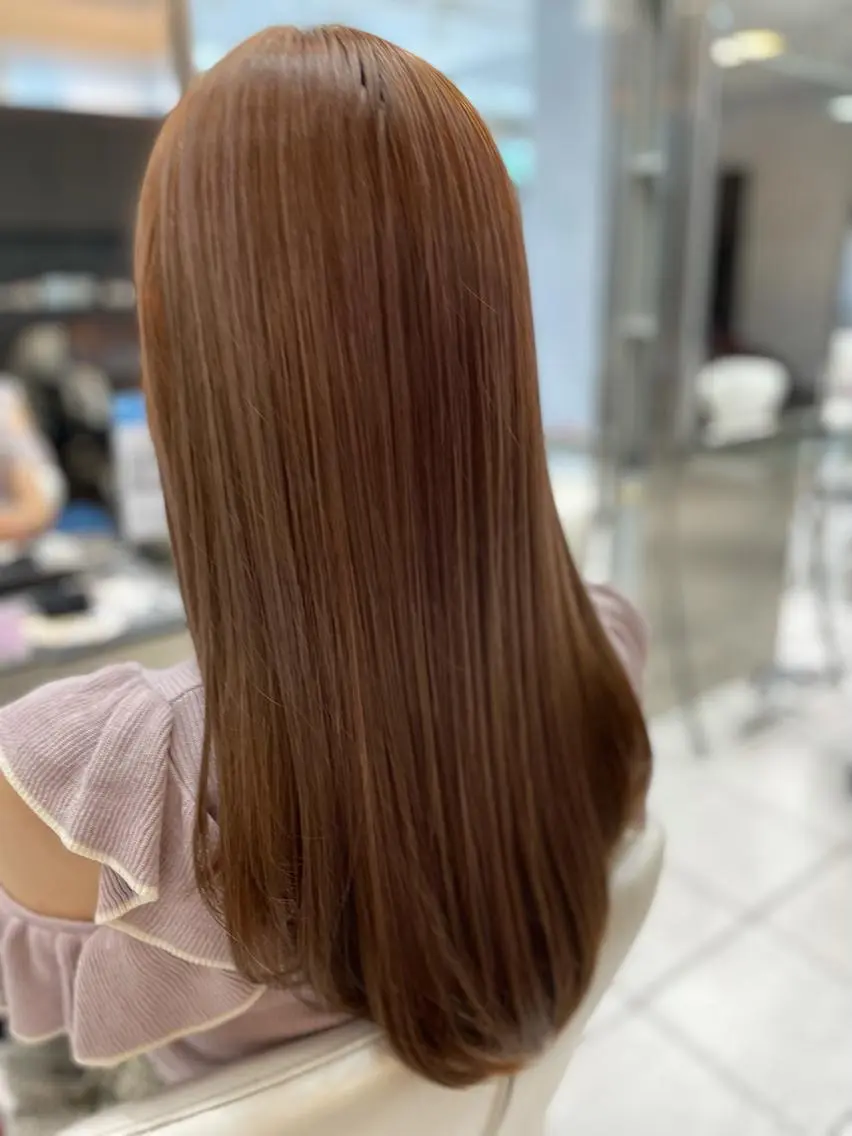 ロング カラー 髪質改善 トリートメント 酸熱トリートメント アートディレクター 尾内 友美のヘアスタイル