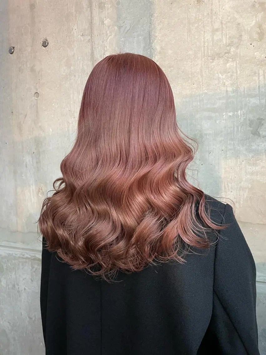 セミロング カラー ヘアカラー トリートメント ヘッドスパ ヘアセット ❄最強かわいいカラー ❄️MINA❄️のヘアスタイル