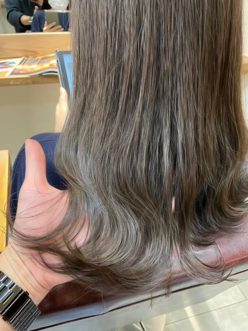 ロング カラー 福田 ジュンキのヘアスタイル