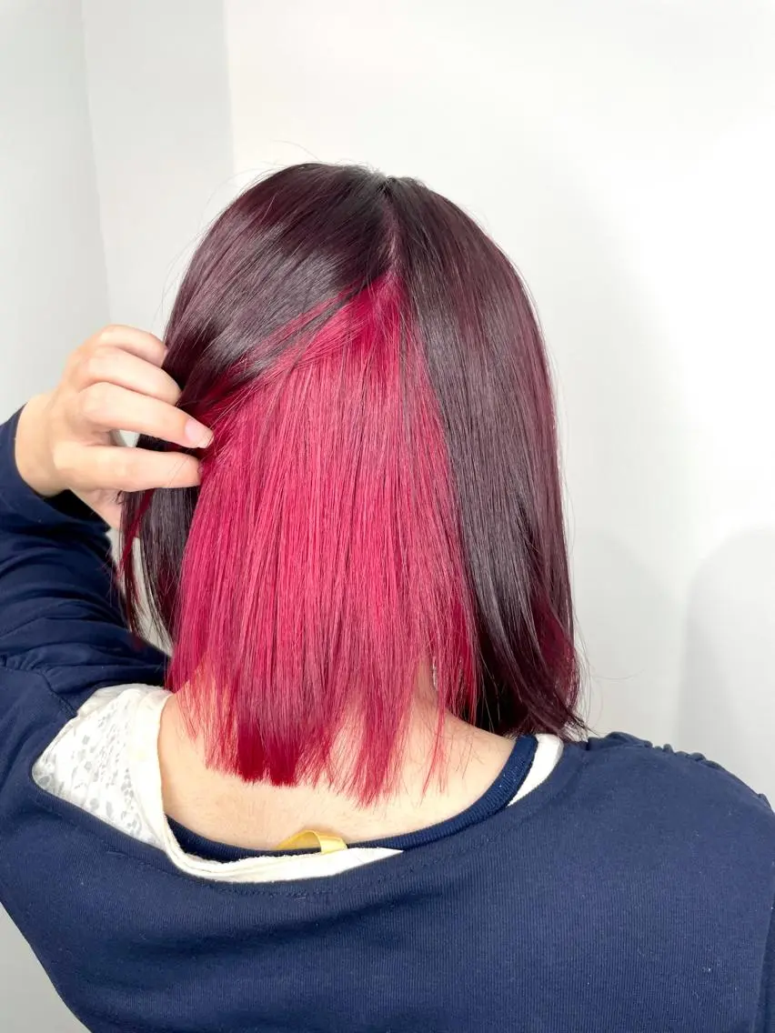 ミディアム カラー ヘアアレンジ メンズ カット ヘアカラー トリートメント ✨錦糸町ブリーチ/ ホワイトカラー皇気✨のヘアスタイル