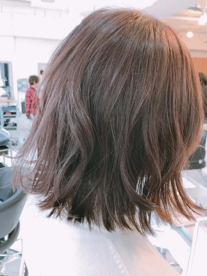ミディアム 切りっぱなしボブ ボブ soul salon ✩☪︎⋆｡IZUMIのヘアスタイル