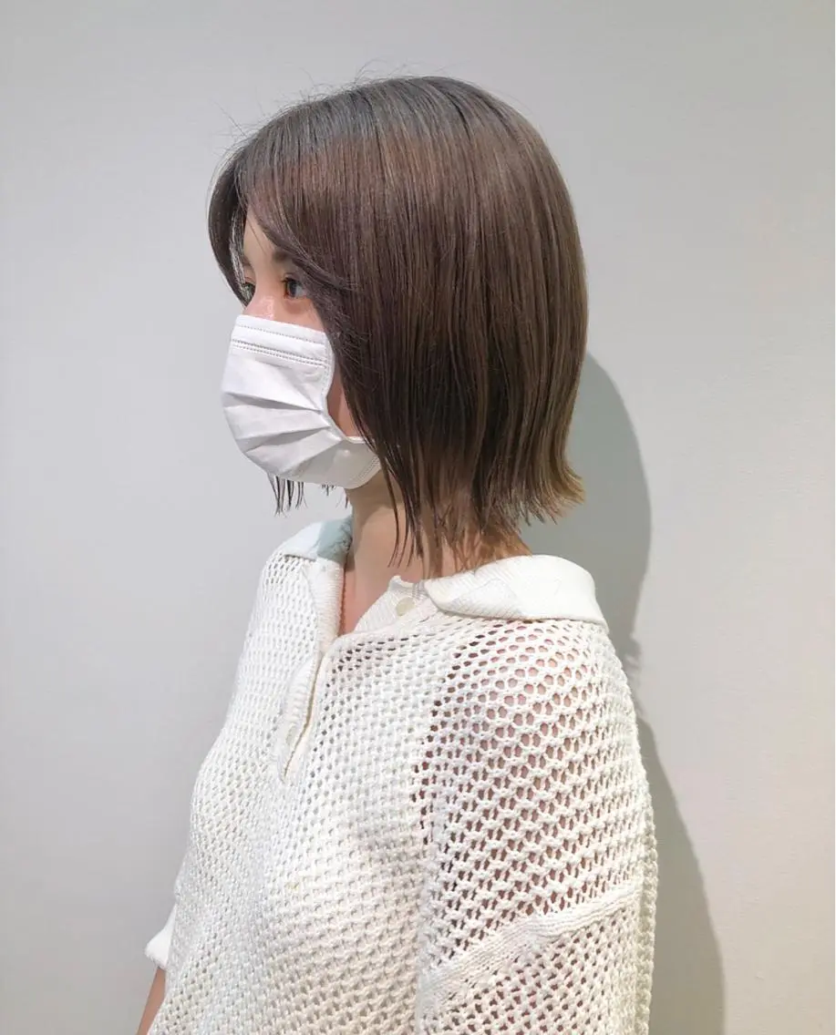 ミディアム カラー ベージュカラー ブリーチ ヘアカラー トリートメント 髪質改善/レイヤー/ お顔まわり/Ami.のヘアスタイル