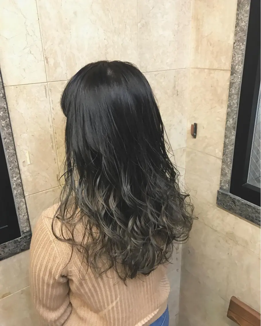 セミロング カラー パーマ ヘアアレンジ 🉐レイヤー/塩見 弘樹🉐渋谷のヘアスタイル