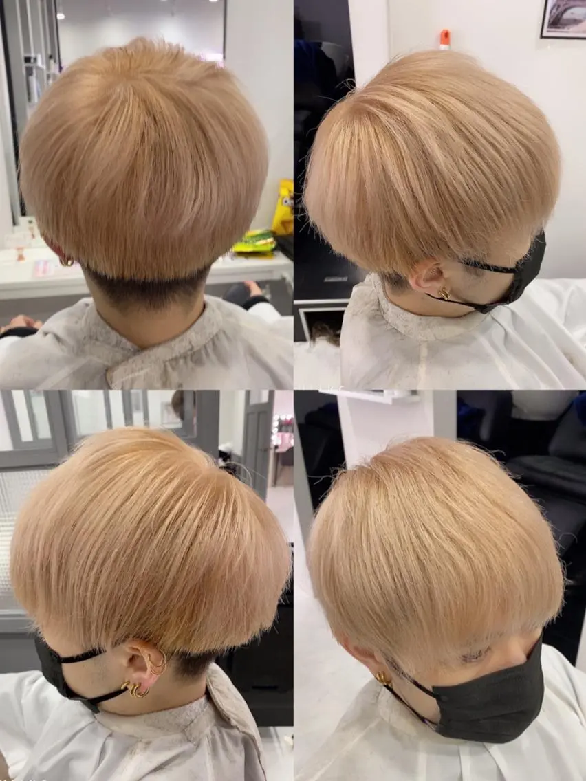 ショート カラー パーマ ヘアアレンジ メンズ ヘアカラー 🔥メンズパーマ 特化 渡辺一翔のヘアスタイル