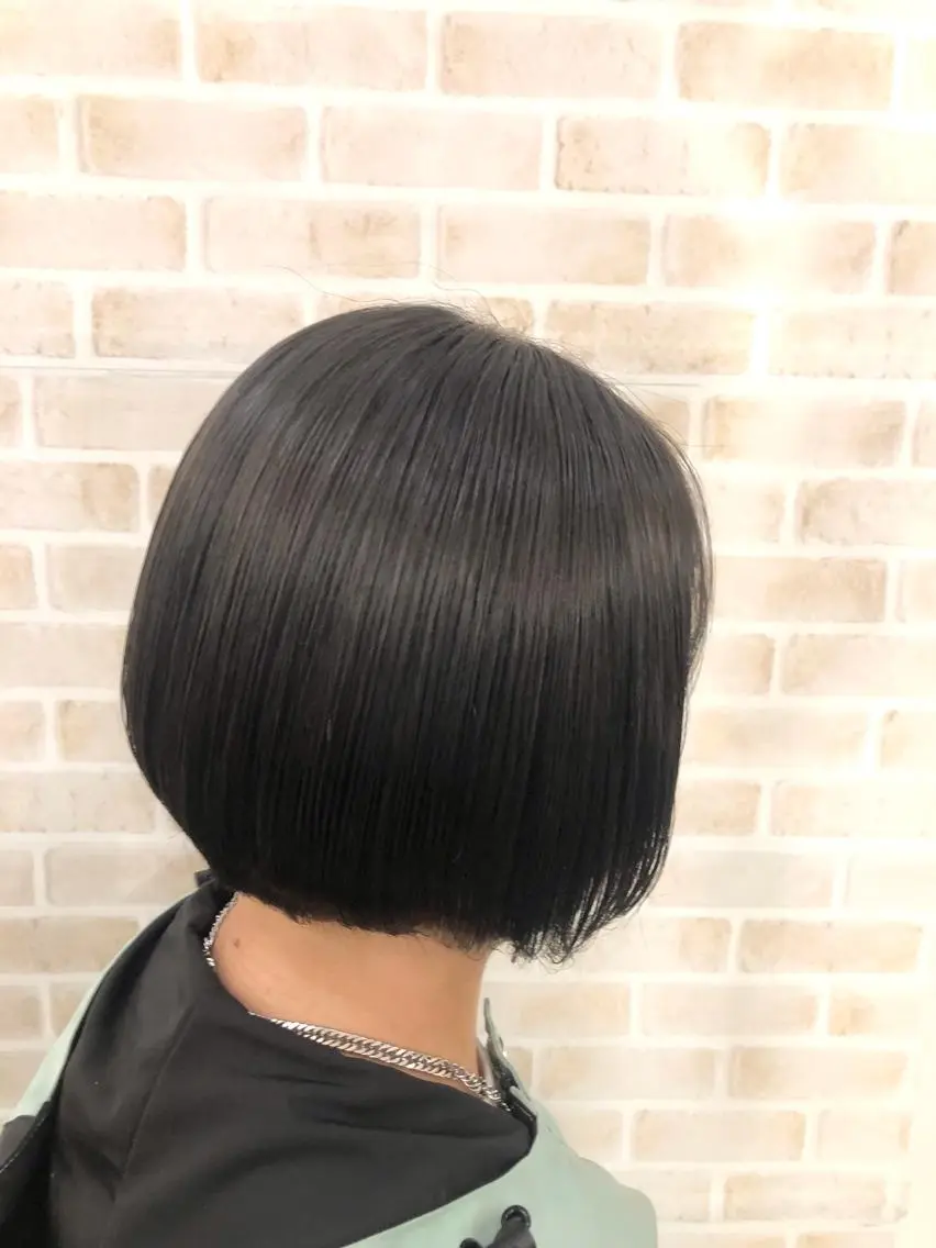 ショート カラー グレージュ ボブ カット ヘアカラー トリートメント 東中野🥇美容室 FLOW東中野店のヘアスタイル