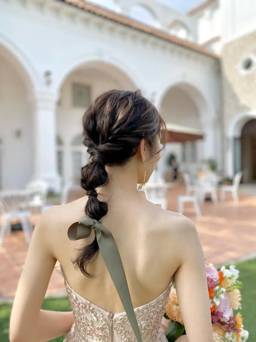 ロング ヘアアレンジ 成人式 着物ヘア 結婚式・ブライダル 卒業式のヘアスタイル 玉ねぎヘアー 鈴木 沙羅のマツエク・マツパデザイン