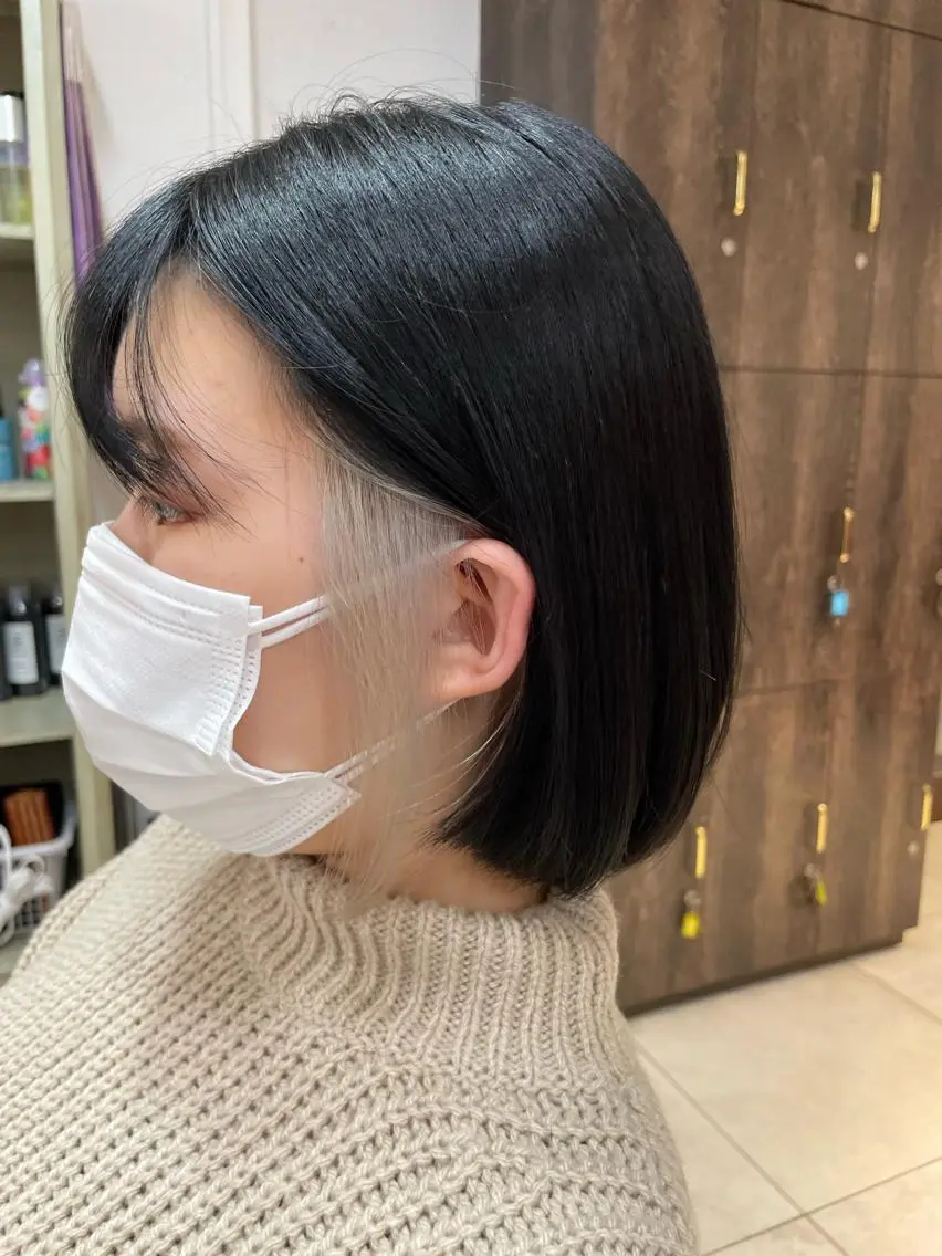 ショート カラー ブリーチ イルミナカラー ブリーチ特化 ハイトーンRYOYAのヘアスタイル