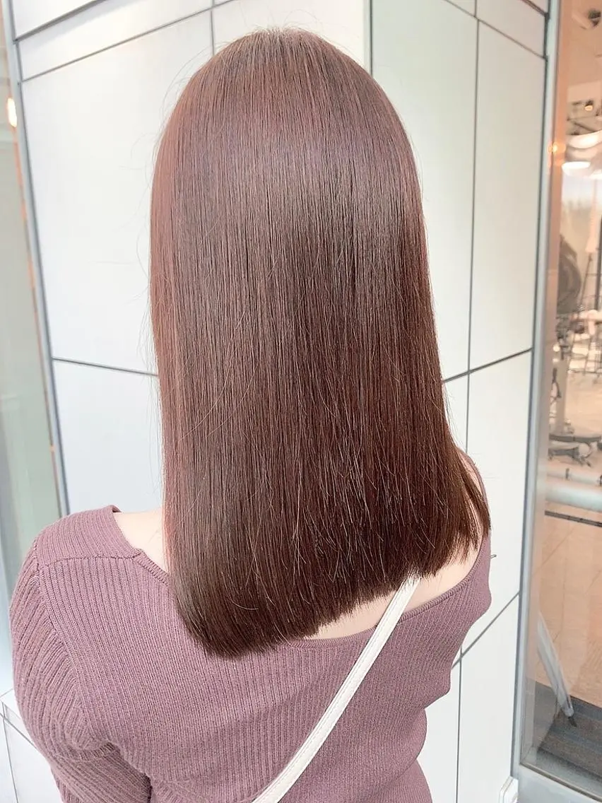 ミディアム カラー カット ヘアカラー トリートメント ヘアセット 🫧艶ダブルカラー ブリーチ🫧トモヤのヘアスタイル
