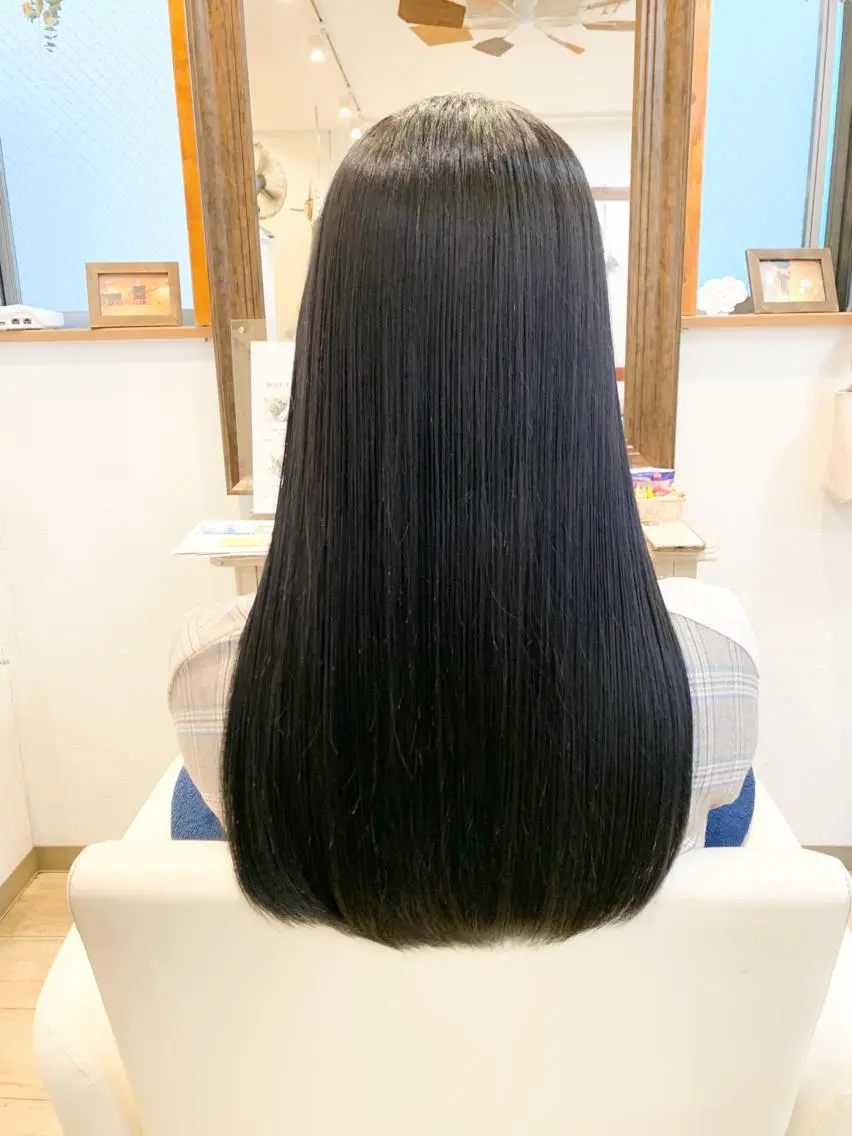 ロング トレンドパーマ 加藤菜月のヘアスタイル