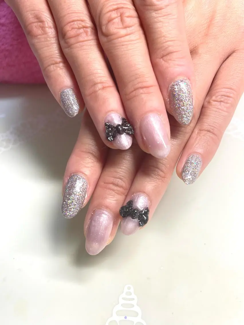 ネイル リボン Flora nailのネイルデザイン