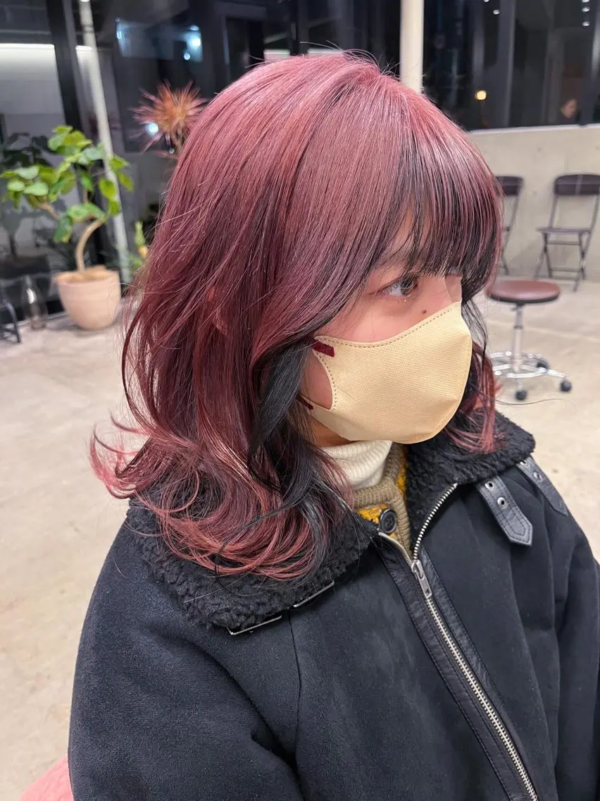 ミディアム カラー インナーカラー yuuna/ ハッシュカット🎀のヘアスタイル