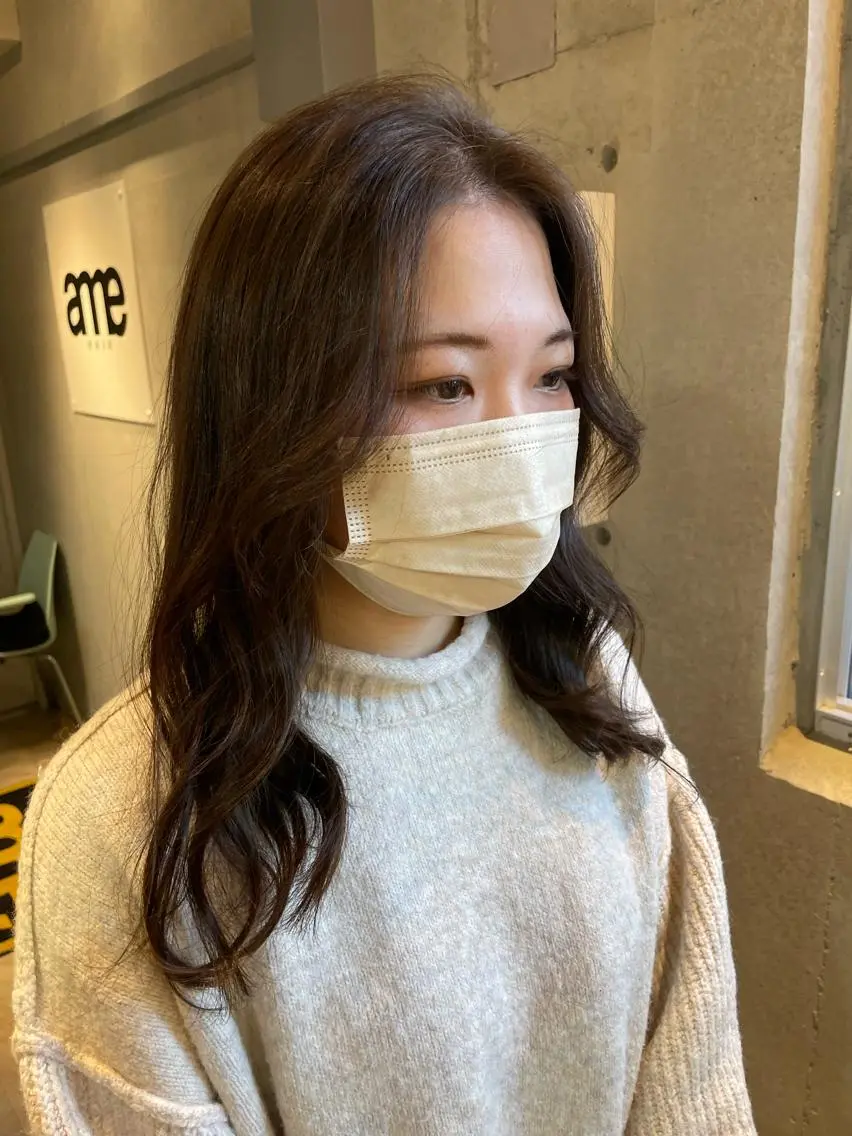 ロング カラー カット ヘアカラー しのはら まどかのヘアスタイル