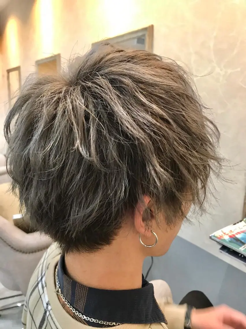 ショート メンズ マッシュ 【Zina札幌大通】 店長 福間 和也のヘアスタイル