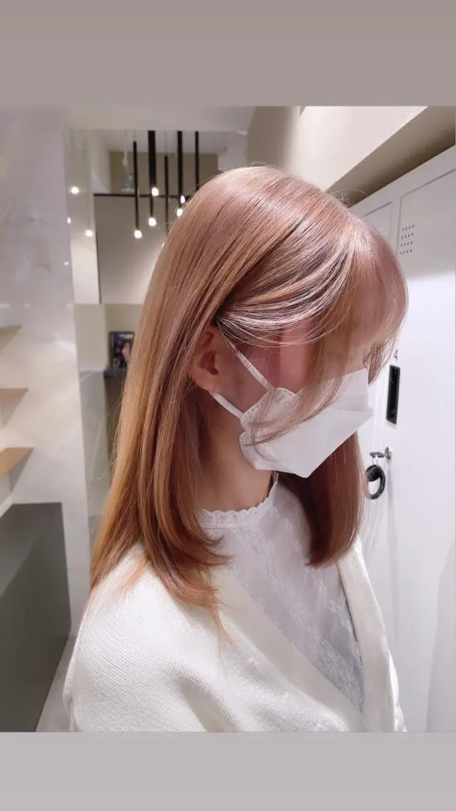 セミロング おくれ毛 石山 洸平のヘアスタイル