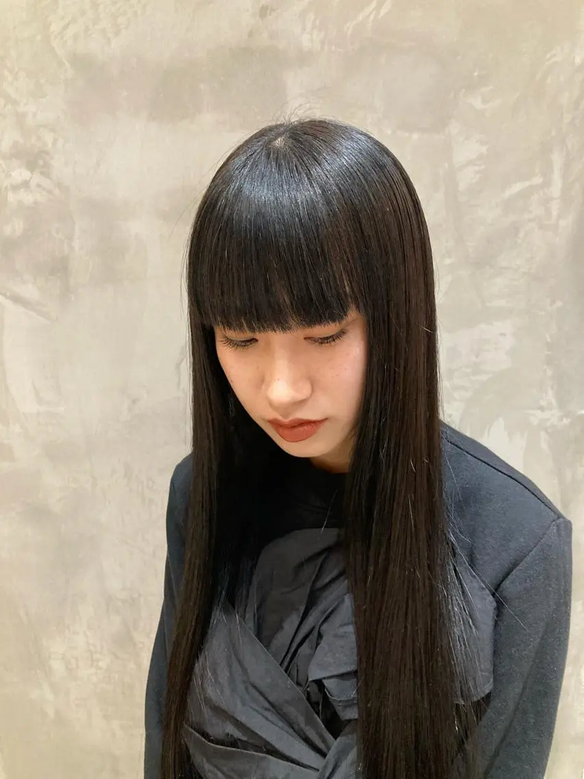 ロング パーマ ストレートパーマ 波巻きスパイラルパー マ/シャドウパーマ駿のヘアスタイル