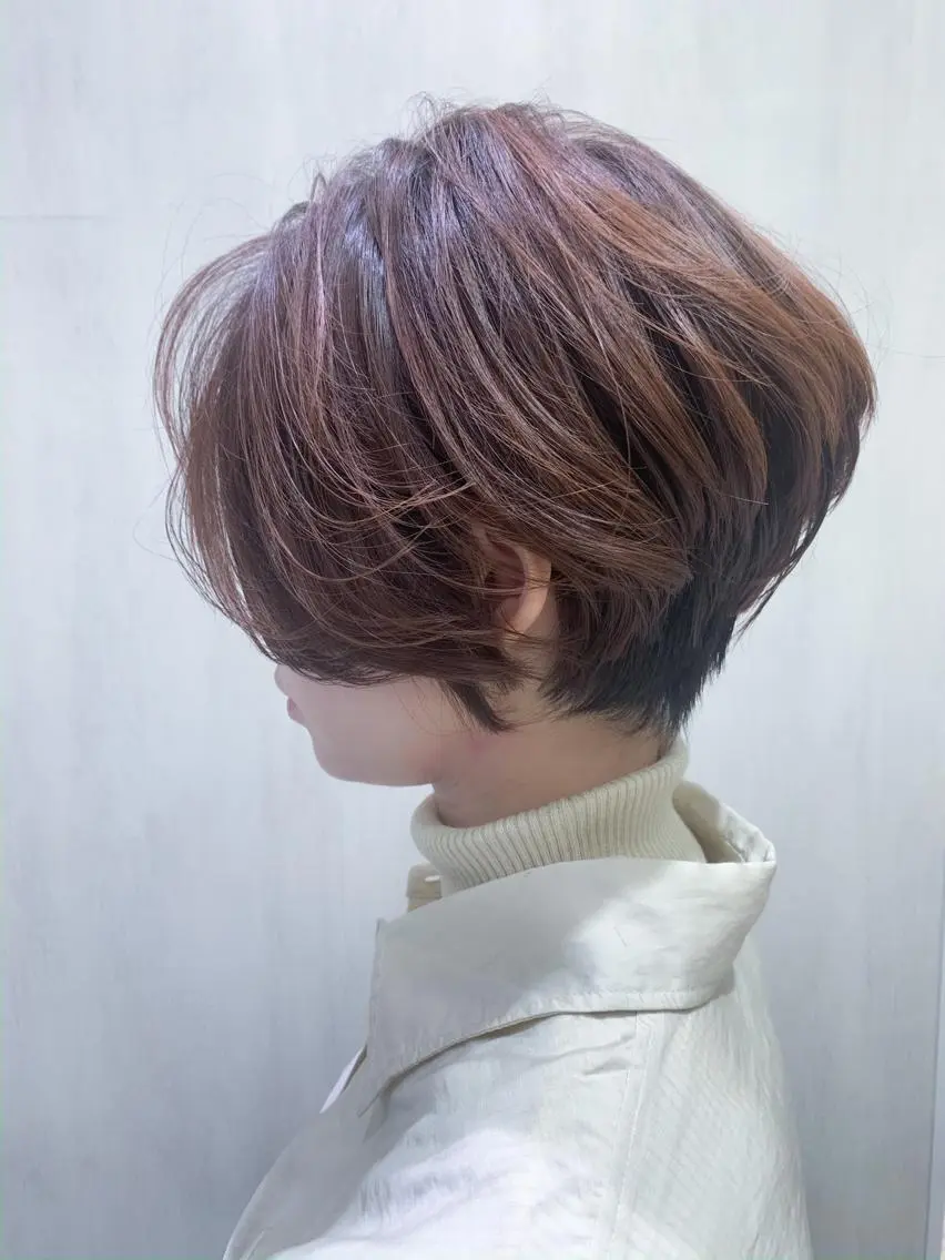 ショート カラー カット ヘアカラー トリートメント 内藤 宏紀 tidasmileのヘアスタイル