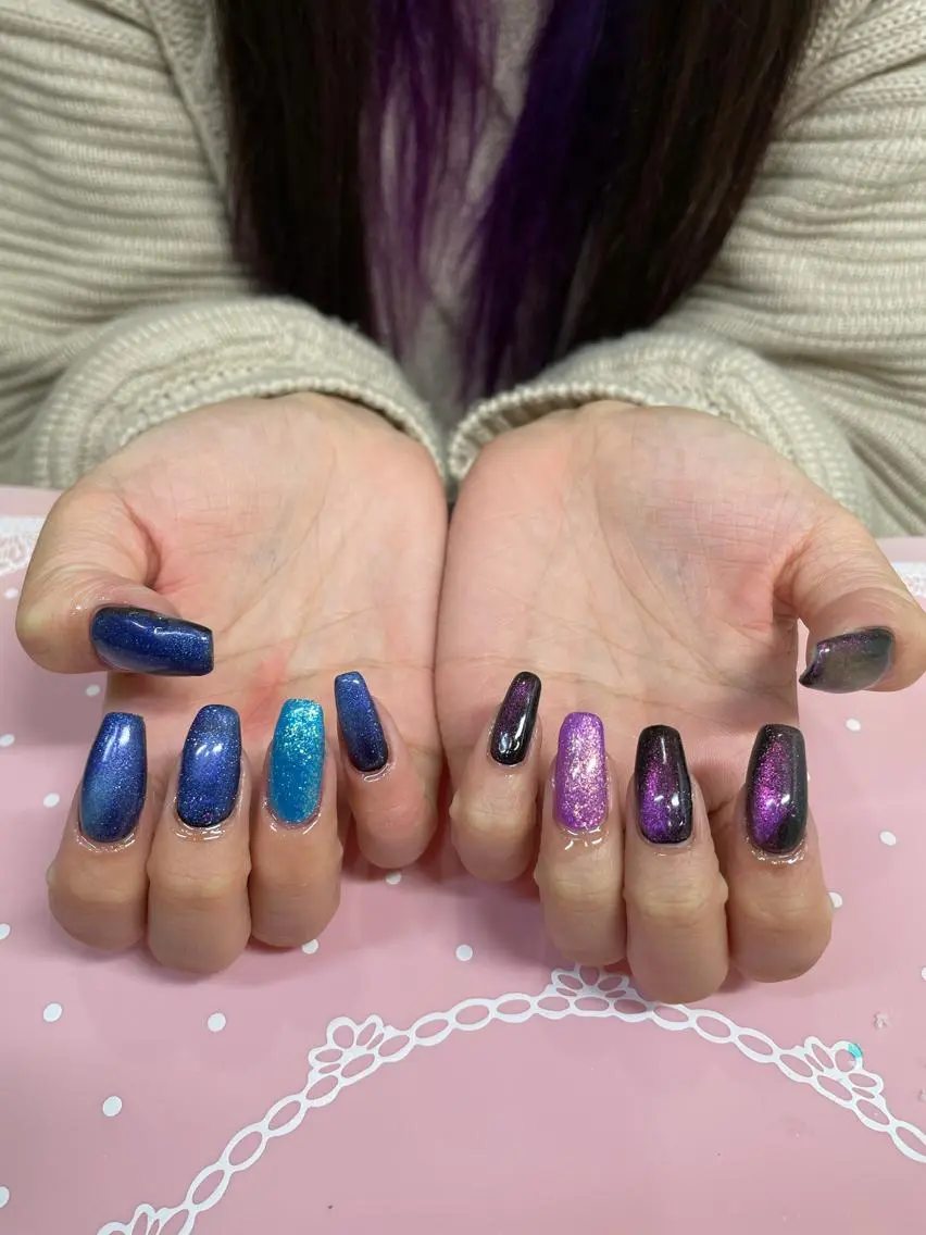 ミディアム ネイル ハンドネイル 《LB》ラブリエ Nail&eyeのマツエク・マツパデザイン